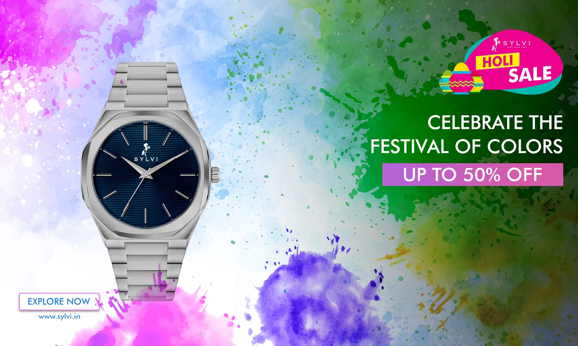 Sylvi Holi Sale 2025: Grab Up to 50% Off on Luxury Watches This Holi