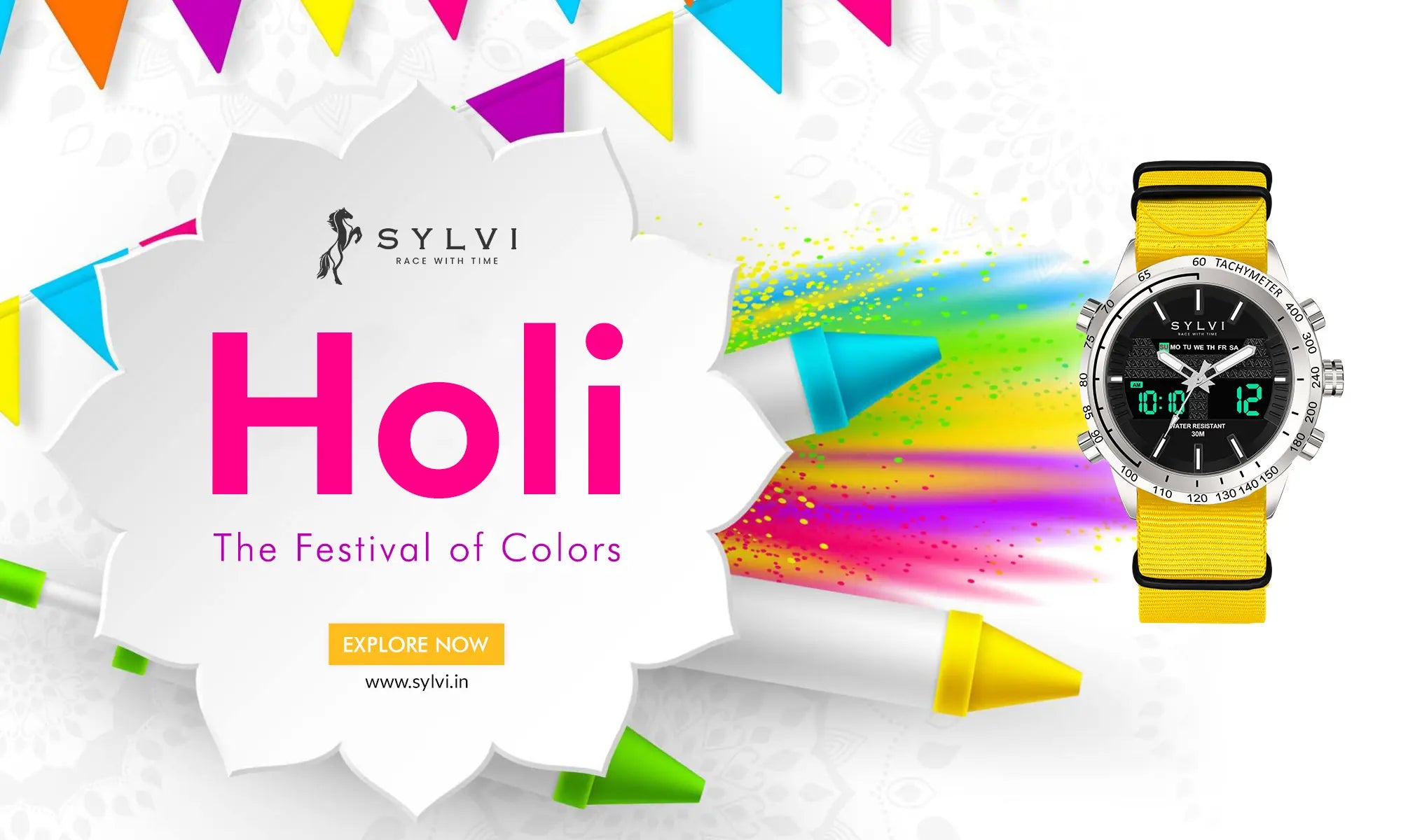 Sylvi Holi the Festival of Colors Blog Image Banner