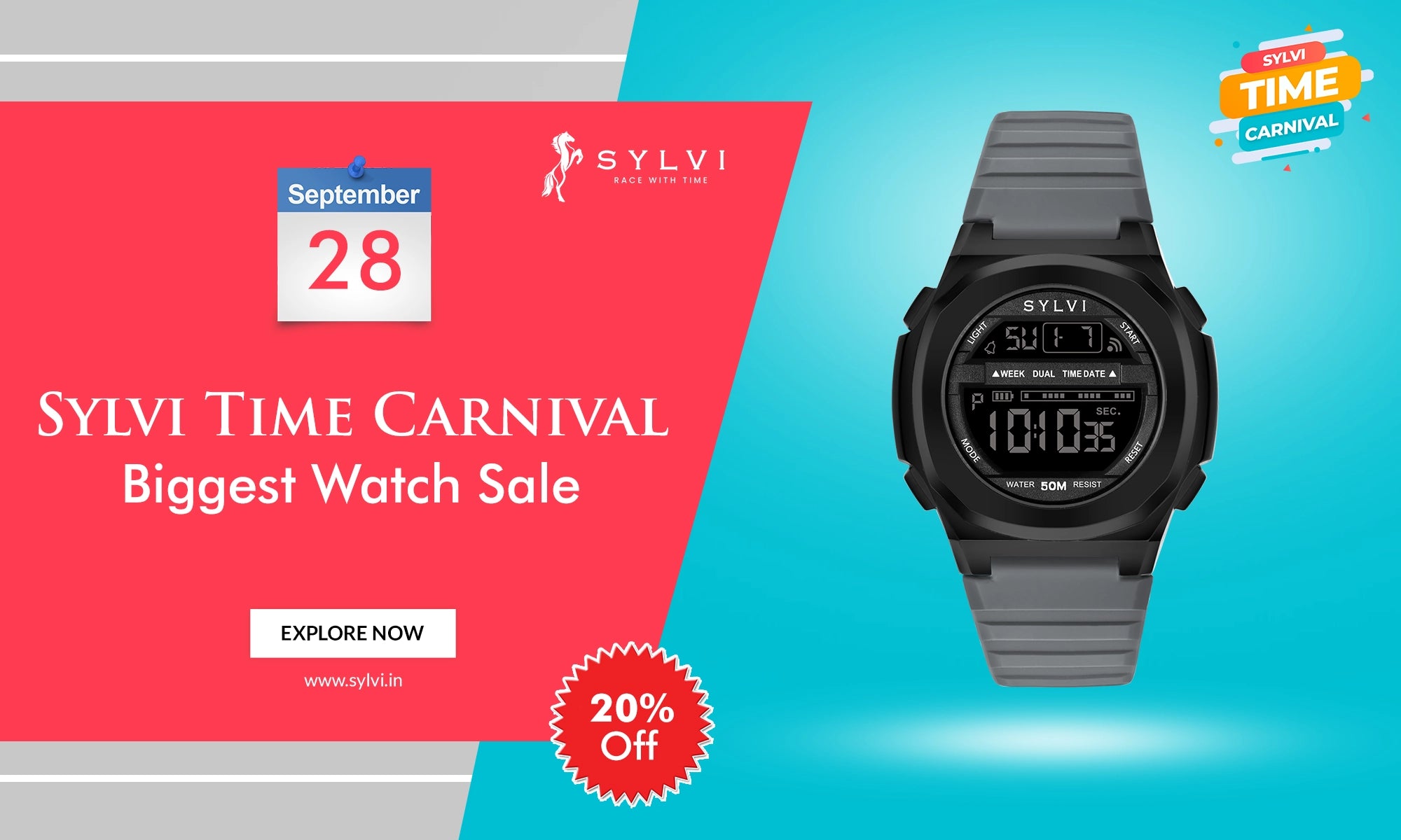 Sylvi Time Carnival (STC) 28th September - Biggest Watch Sale
