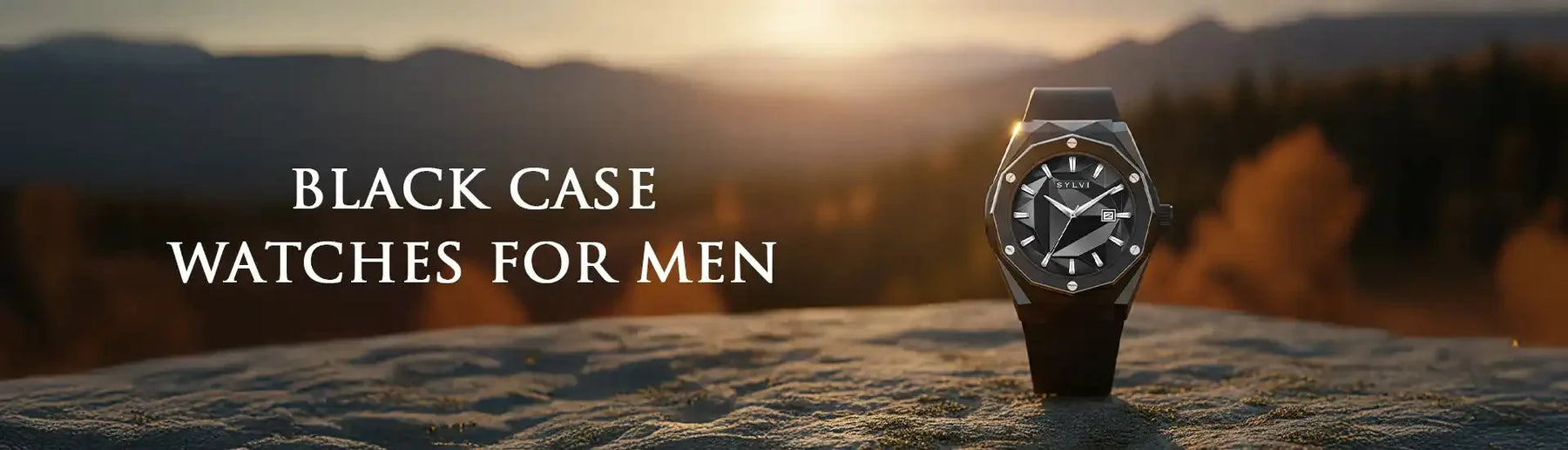 Black Case Watches for Men