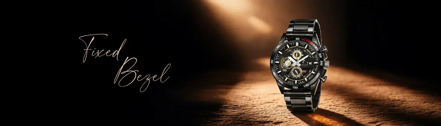 Fixed Bezel watch for men