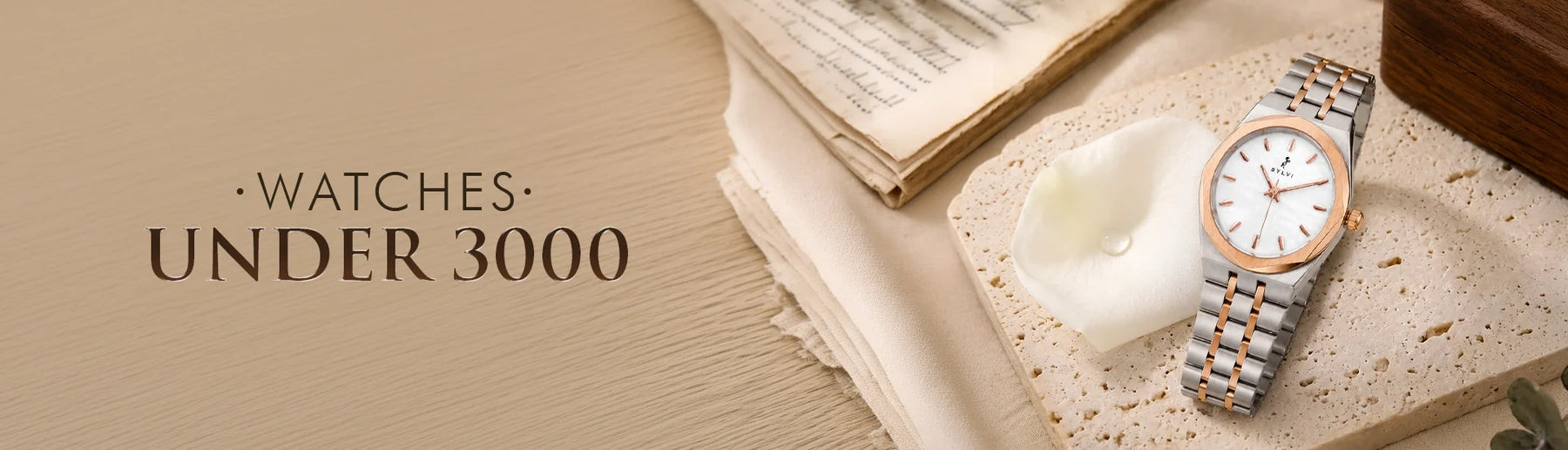 Watches Under 3000 collection header banner image