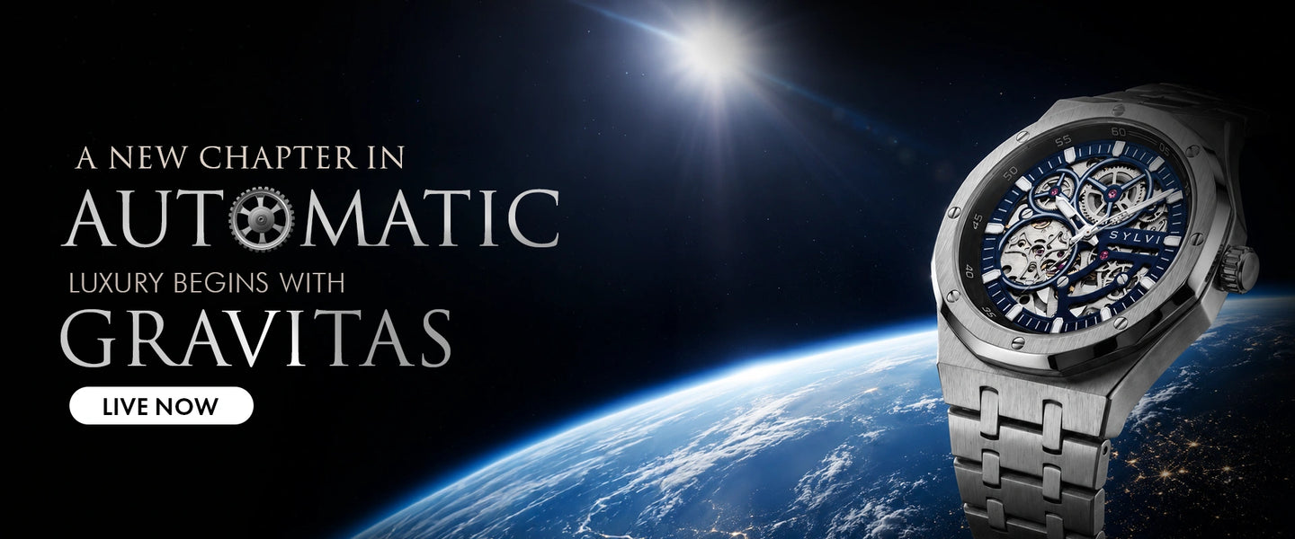 Sylvi Gravitas automatic watch new chapter luxury banner image