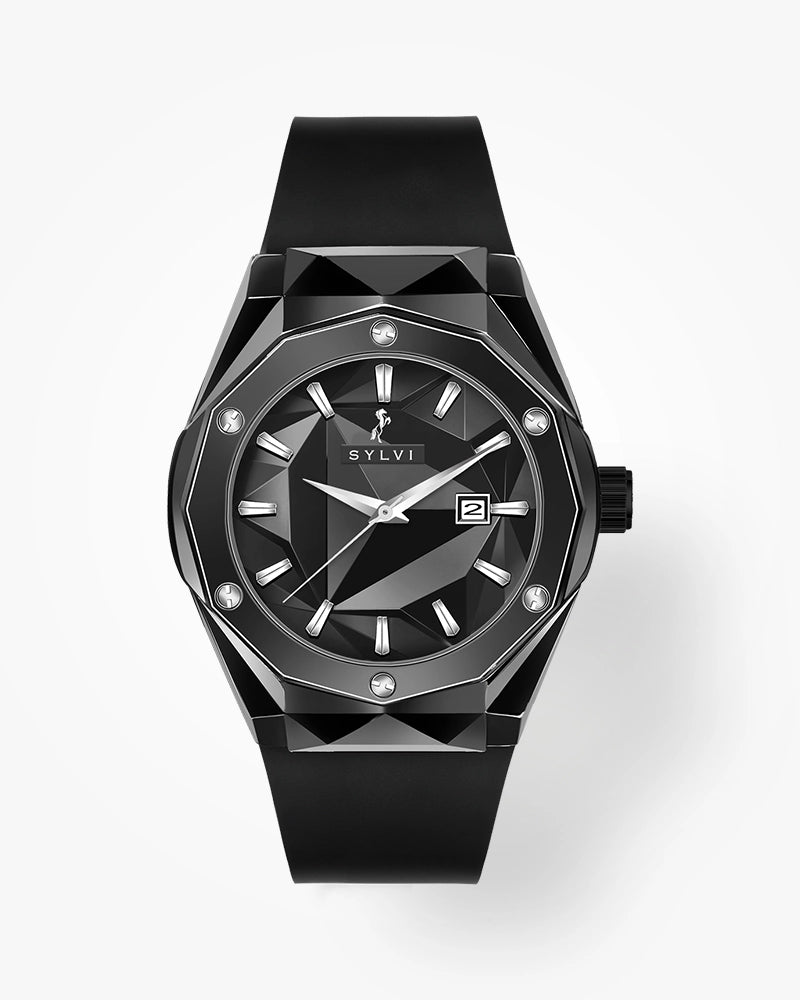Classic Sylvi Imperial Black Watch timepiece with Analog Display