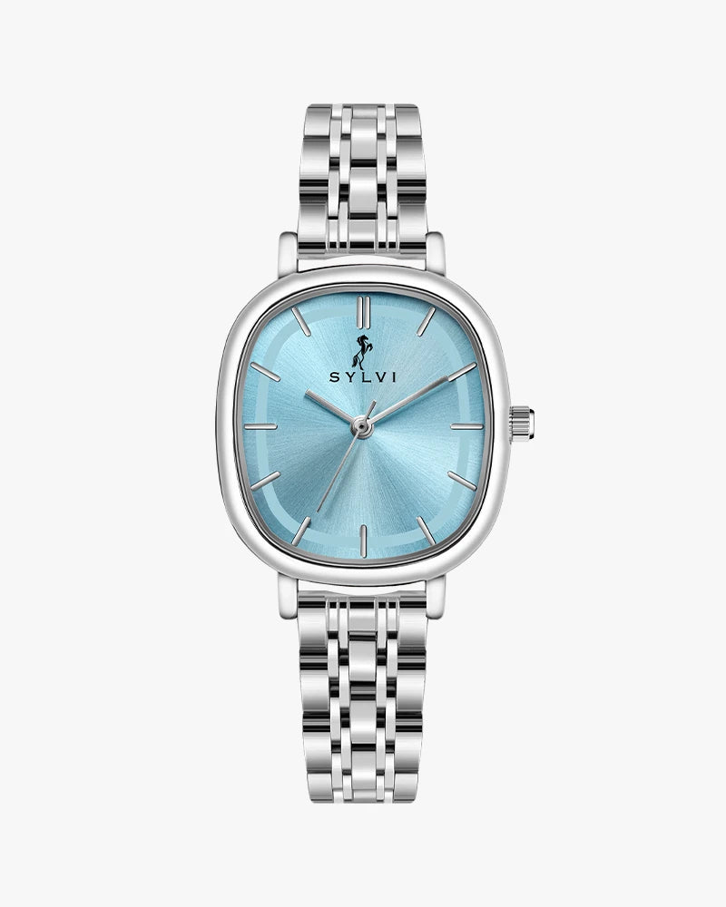 Ellore Ice Blue Silver Steel