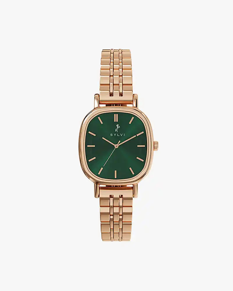 Ellore Emerald Green Rose Steel