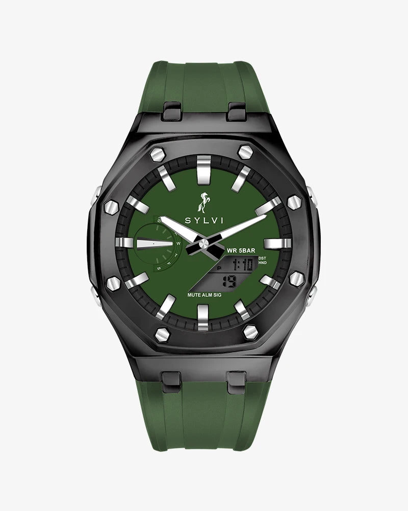 Sylvi Rig One O One WT Max Green Black Watch - Discover Top Men's Watches