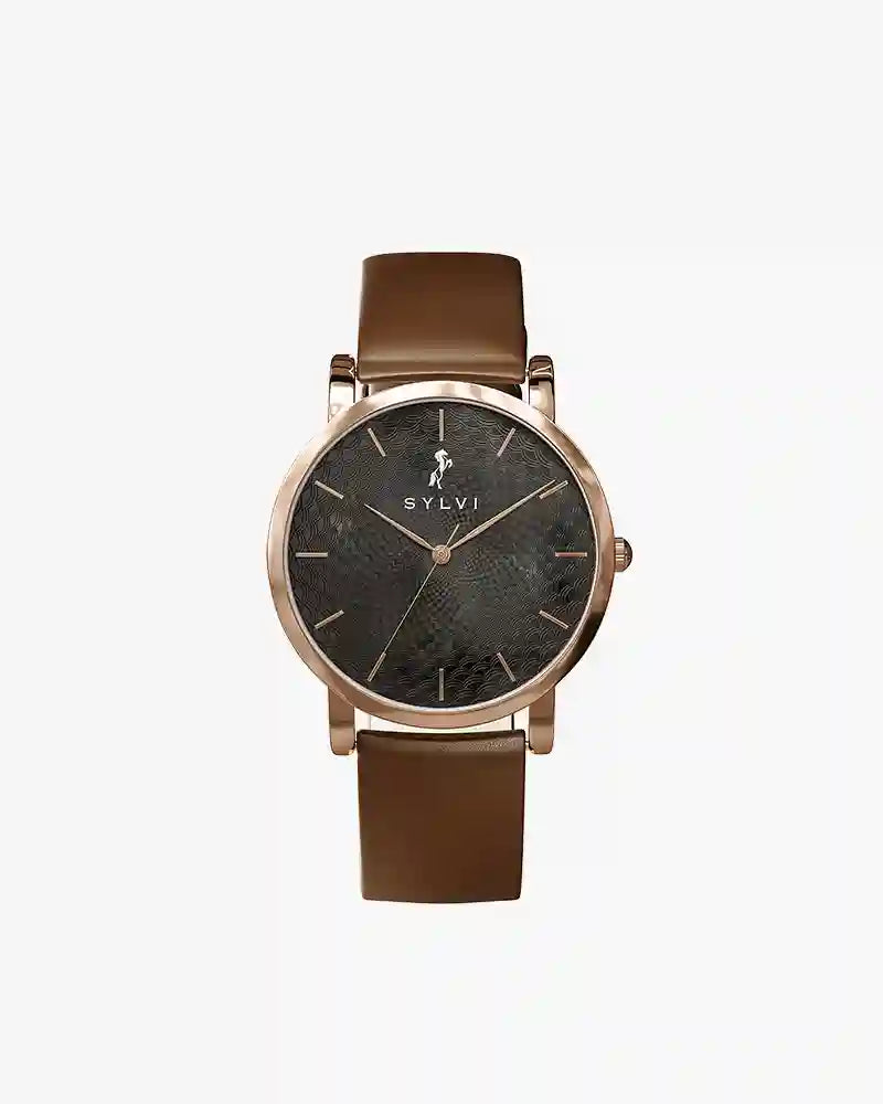 Riva Black Rosebrew Leather