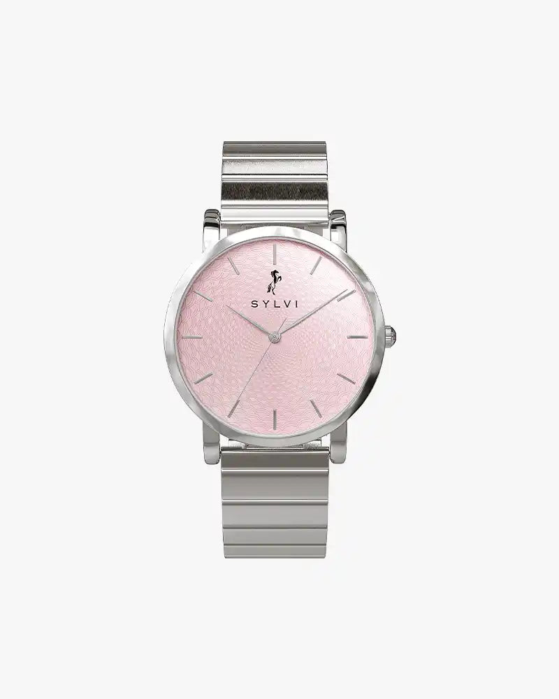 Riva Blush Pink Silver Link