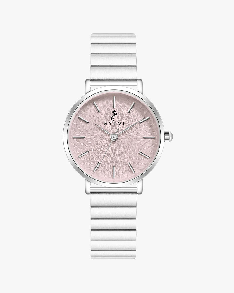 Riva Blush Pink Silver Link