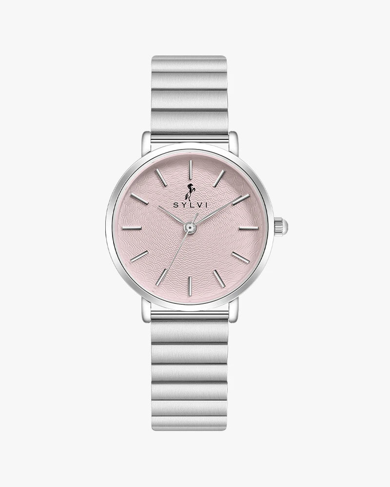 Riva Blush Pink Silver Link