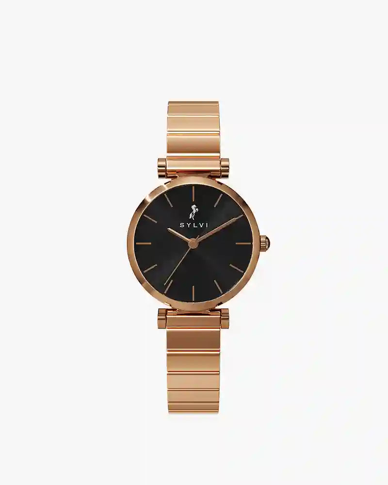 Serene Jet Black Rose Link