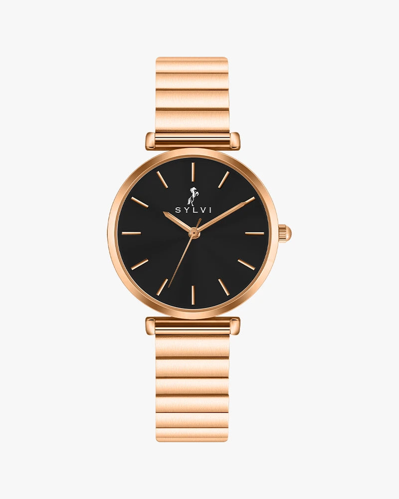 Serene Jet Black Rose Link