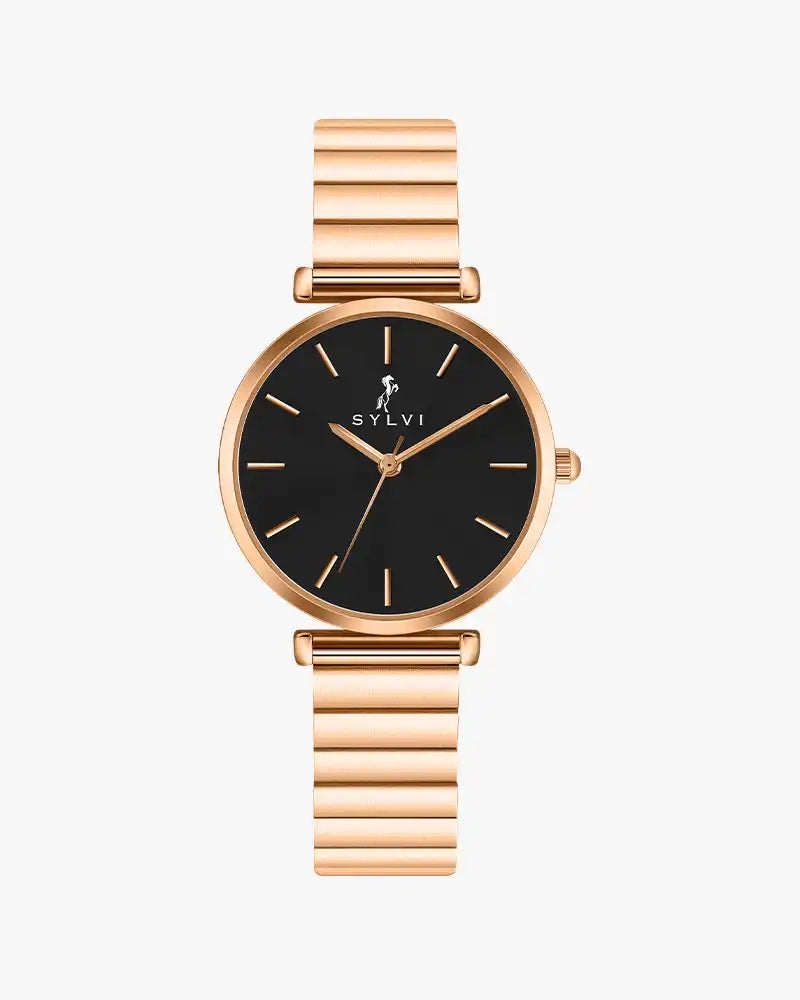 Serene Jet Black Rose Link