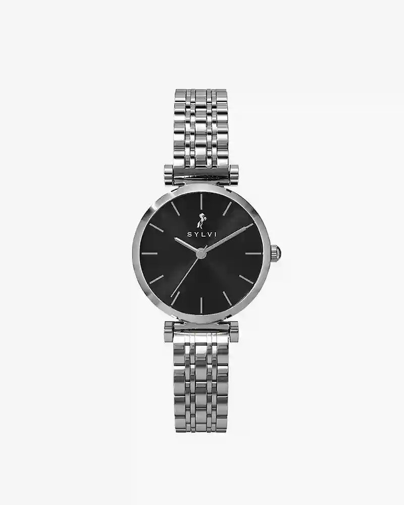 Serene Jet Black Silver Steel