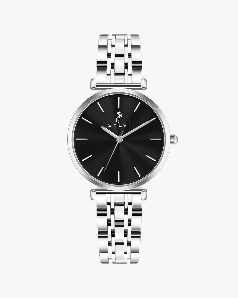 Serene Jet Black Silver Steel