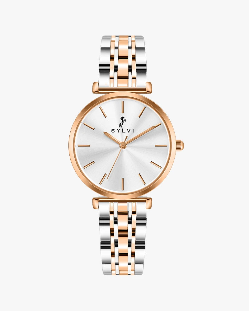 Serene Silver Rosegold Steel