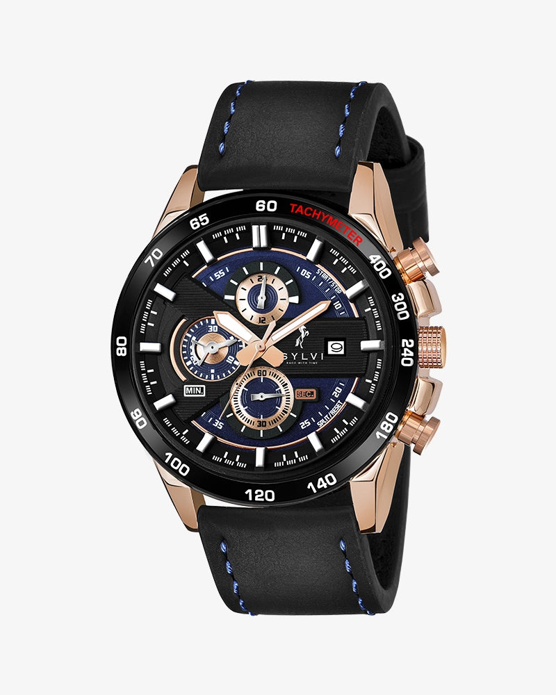 Timegrapher Rose Gold Leather