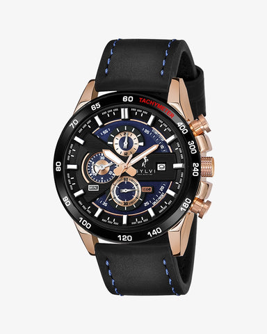 Timegrapher Rose Gold Leather