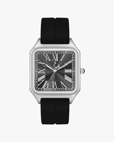 Opus Black Silver Silicone