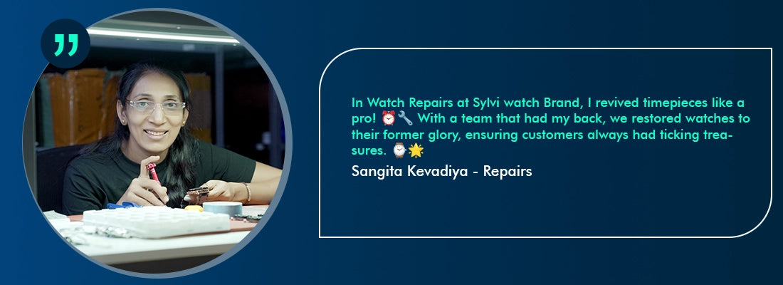 Sylvi Repairs Employee Review Sangita Kevadiya - Career Jobs in Surat