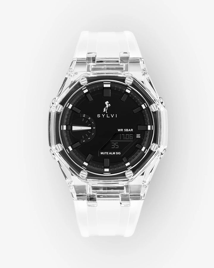 Sylvi Rig One O One WT Max Transparent White Watch - Stylish Men's Watch