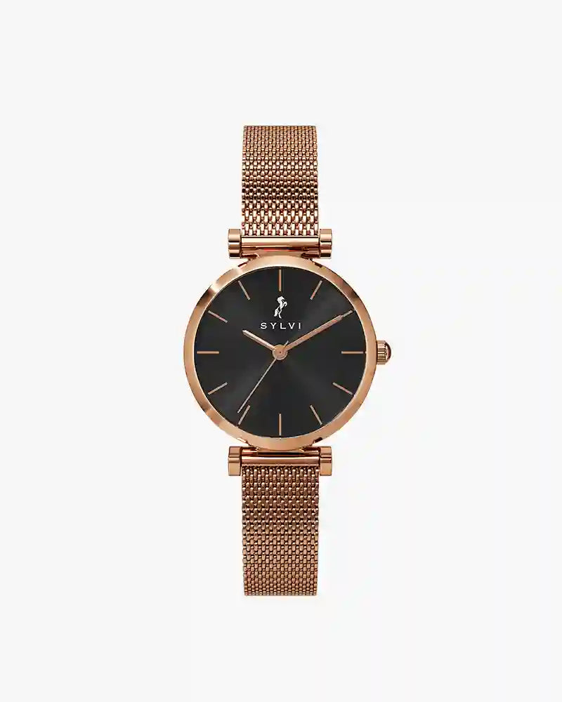 Serene Jet Black Rose Mesh