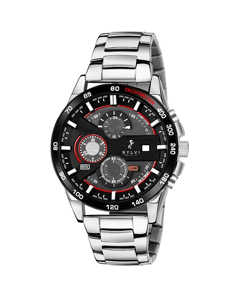 Timegrapher Red SL Steel Watch - Buy Watch Online