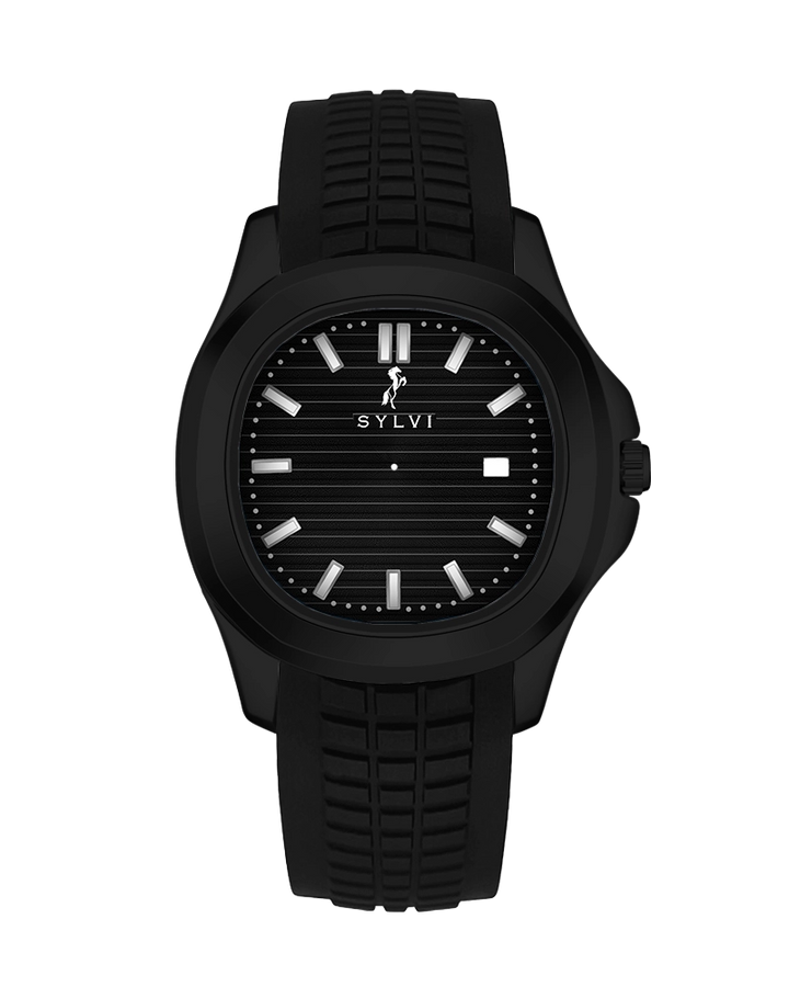Urbanic Black Silicone Watch for Men | Premium Wrist Watch