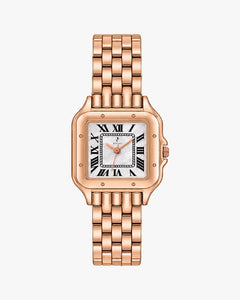 Aria White Rosegold Steel