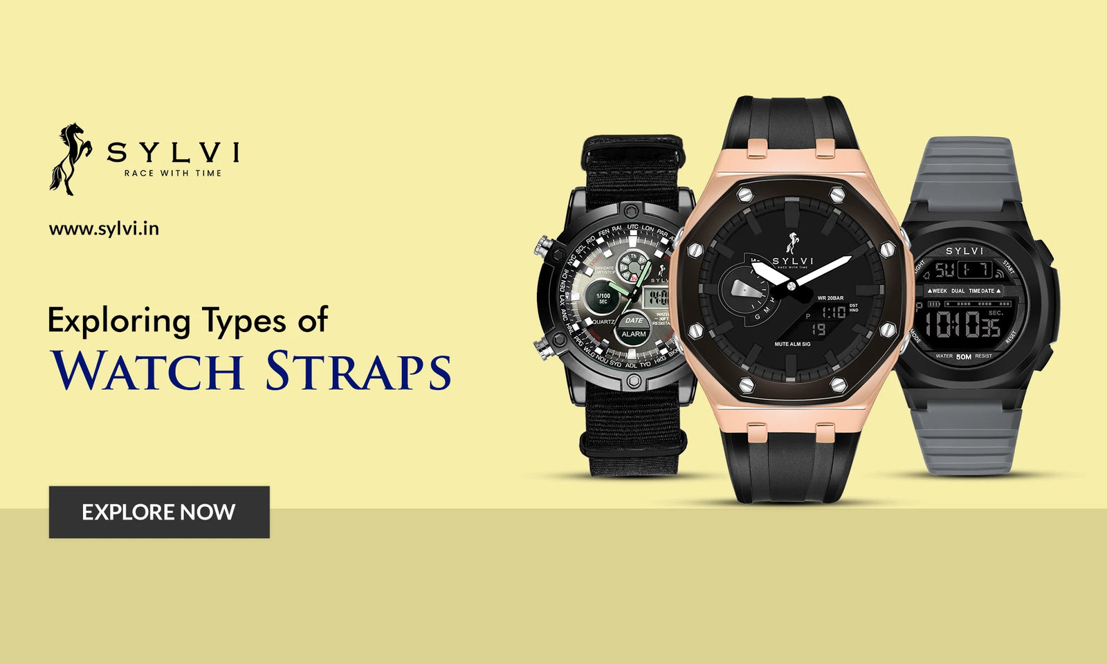 4 Main Types of Watch Straps Material Sylvi Watch Guide