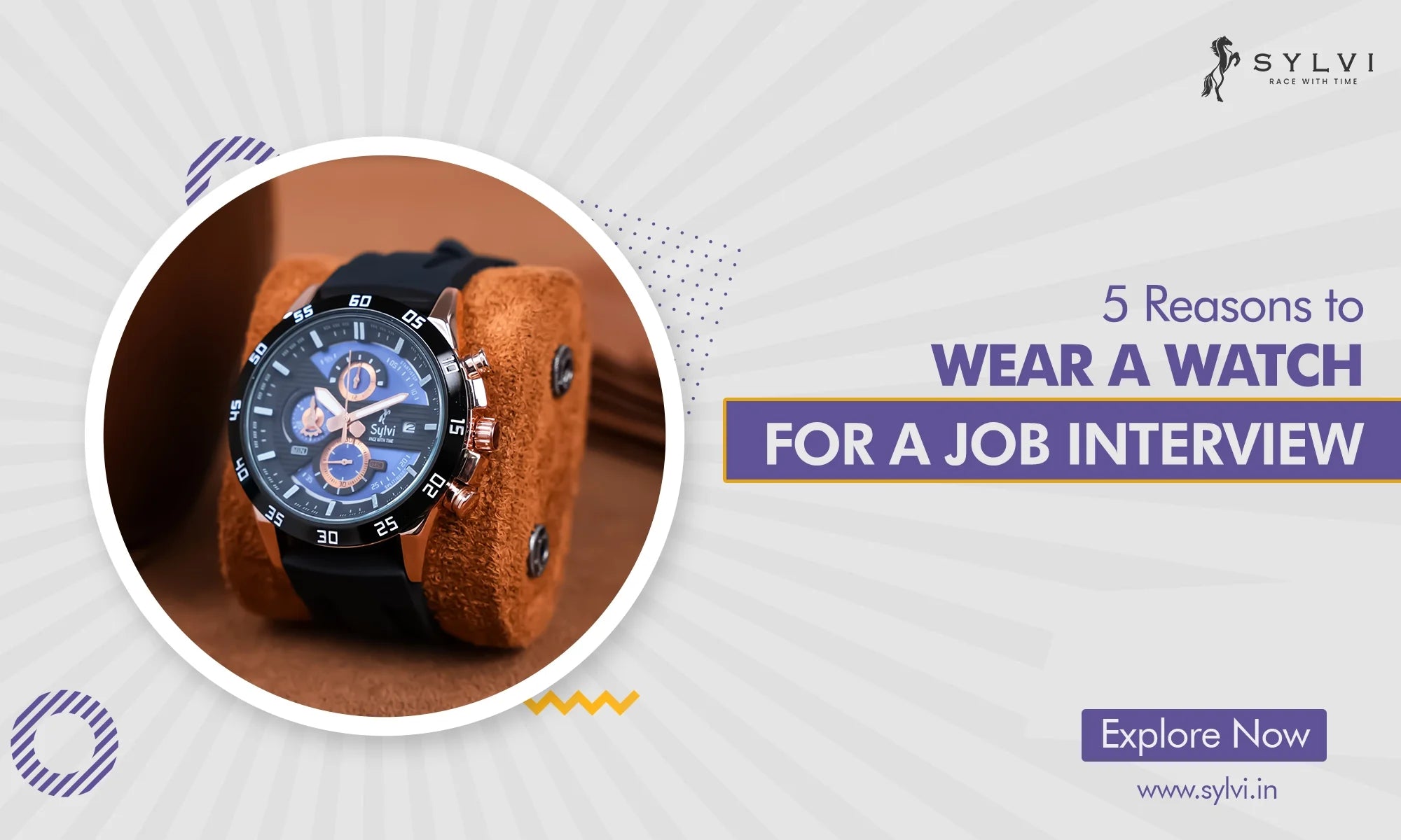 5 Reasons to Wear a Watch for a Job Interview - Sylvi Watch