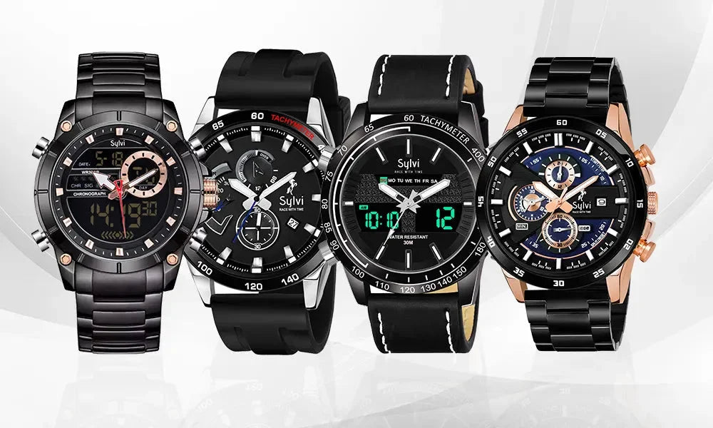 Amazing Black Color Fashion Watch Models For Men