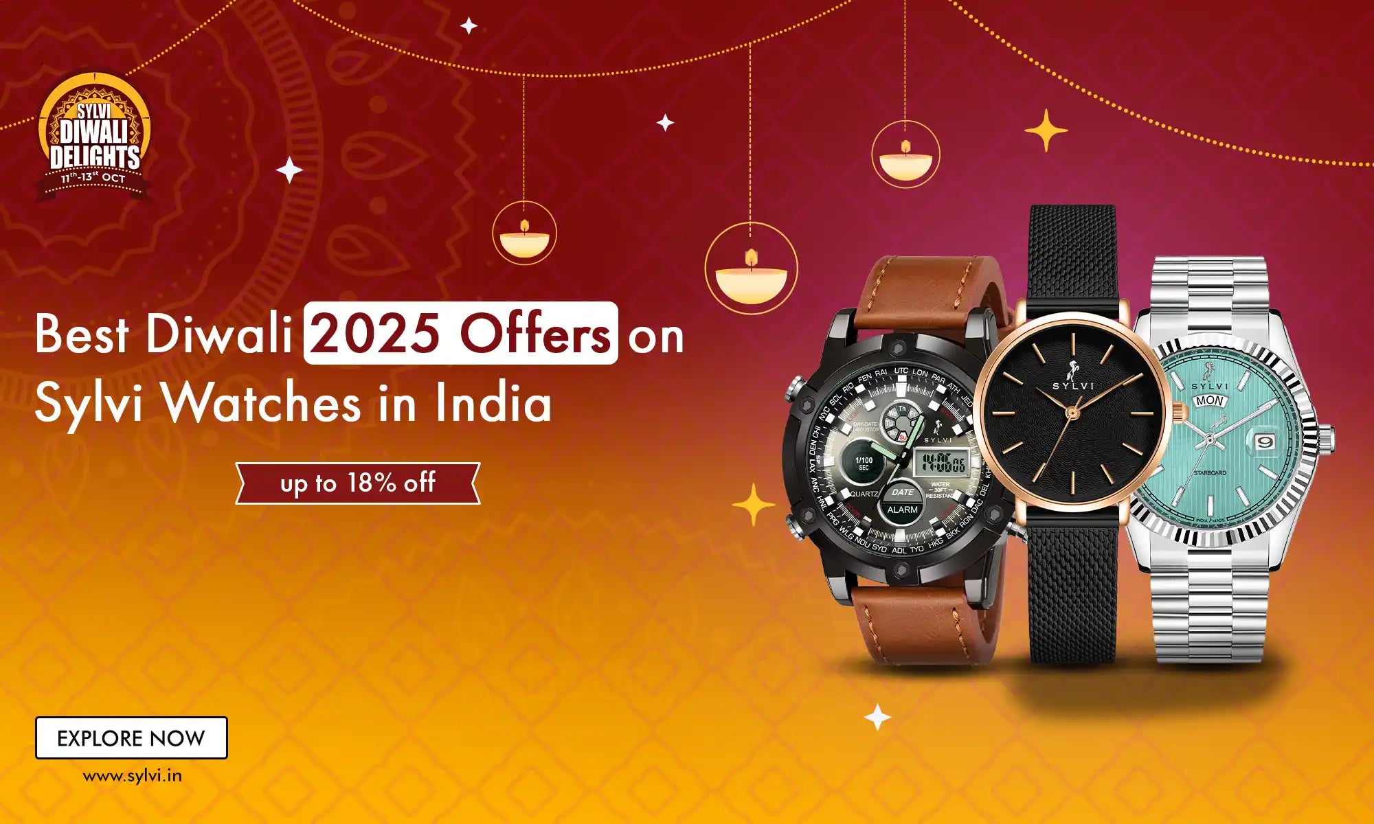 Best Diwali 2025 Offers on Sylvi Watches in India