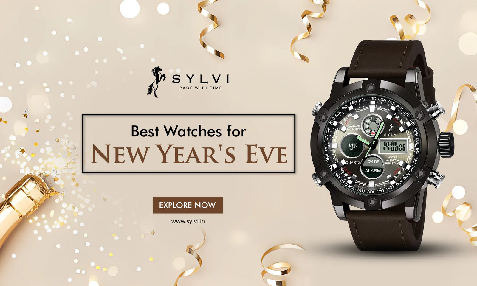 Elevate Your New Year s Eve Style with a Timeless Men s Watch Sylvi