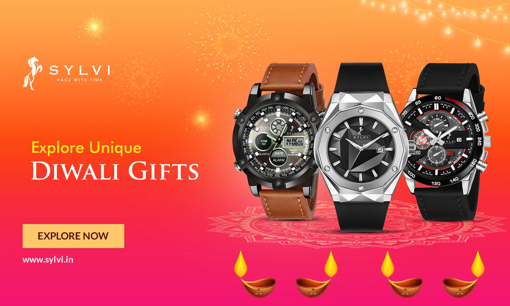 Explore Unique Diwali Gifts for Men Online - Explore Sylvi Iconic Imperial Rig One O One Watches