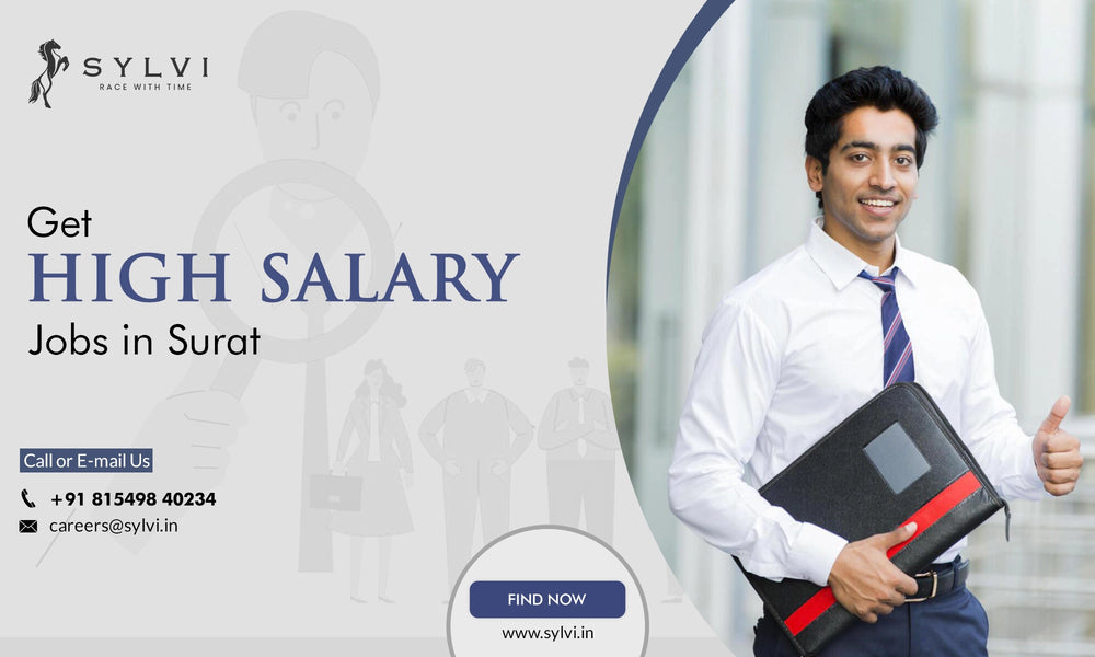 Get High Salary Jobs in Surat at Sylvi Watch Blog Banner Design