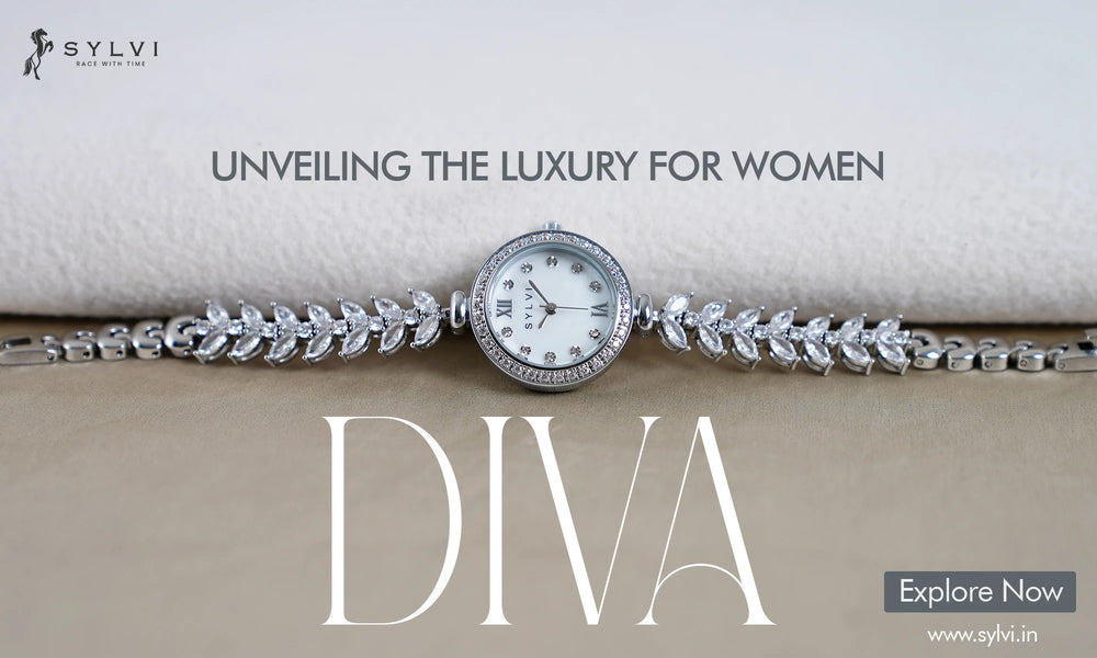 Introducing Sylvi Diva Diamond Studded Watches for Women Banner Image
