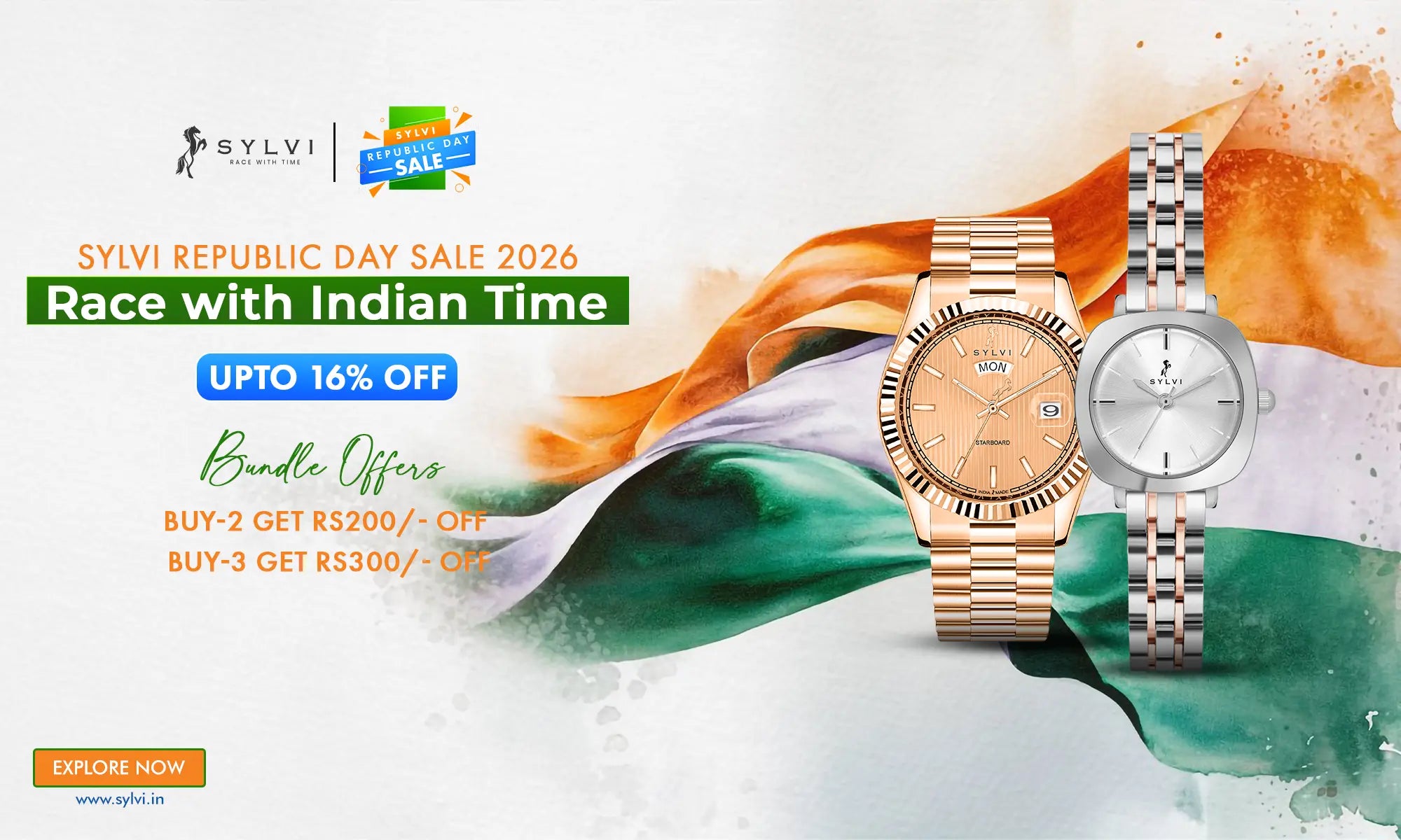 Sylvi Republic Day Sale 2026: Race with Indian Time