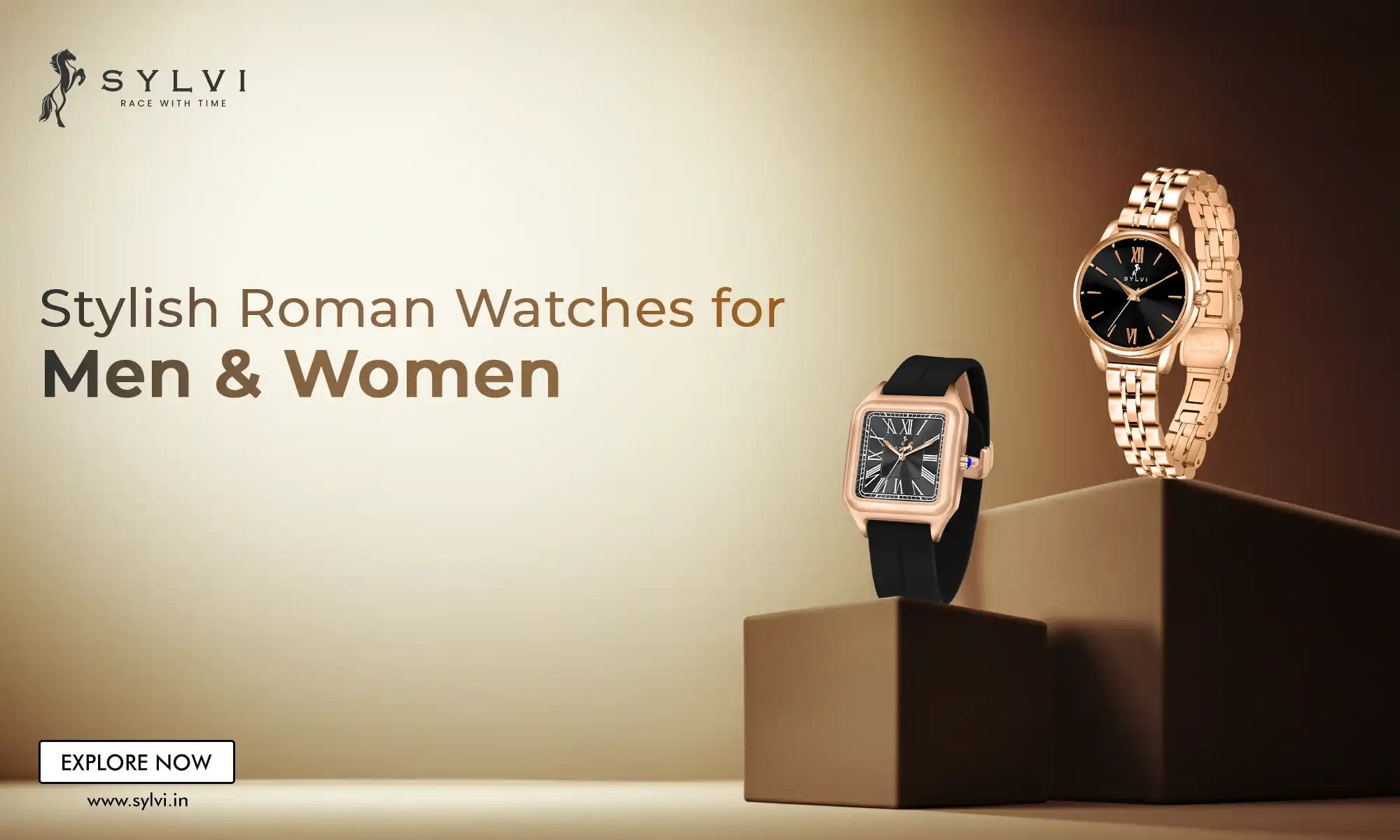 Stylish Roman Numeral Watch for Men and Women Online