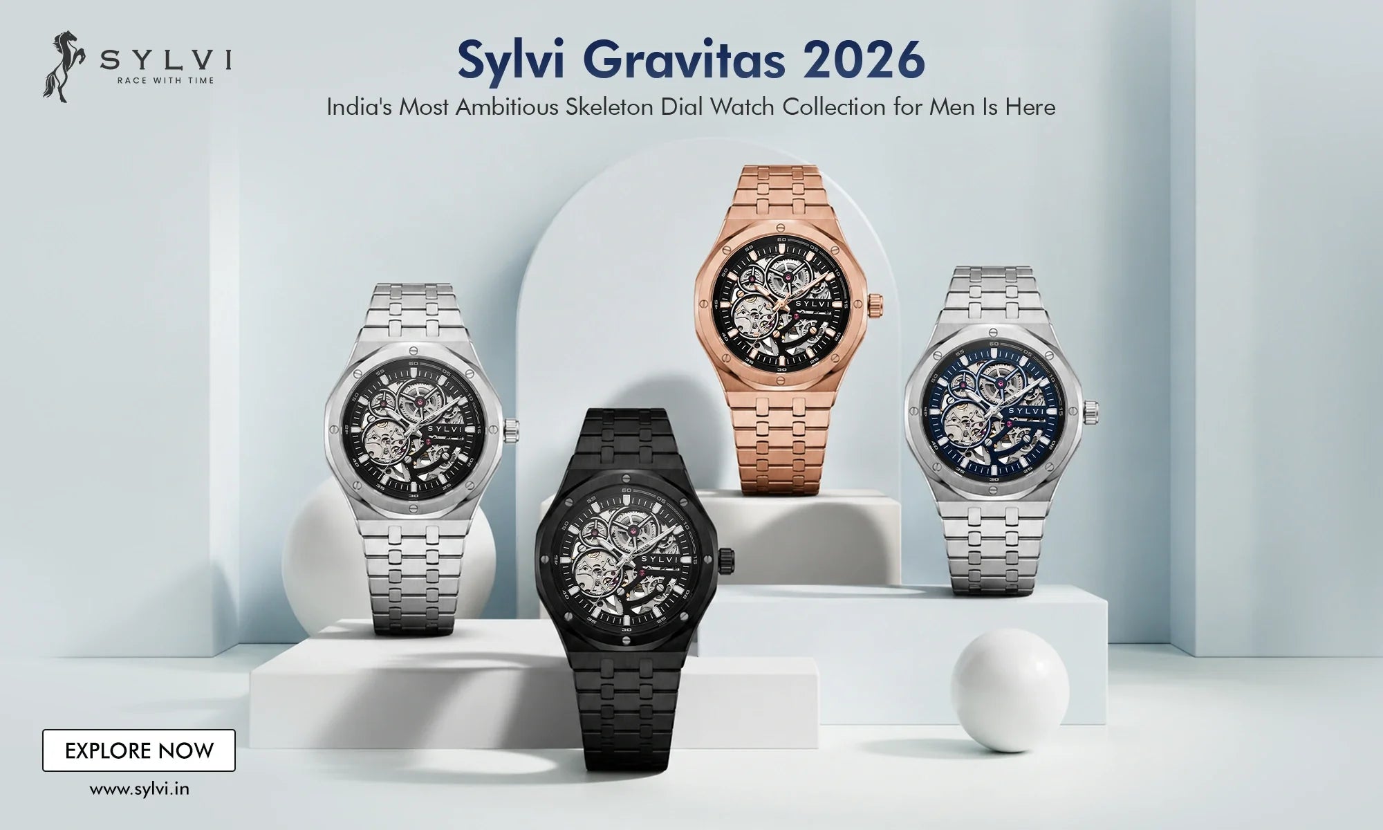 Sylvi Gravitas 2026: India's Most Ambitious Skeleton Dial Watch Collection for Men Is Here