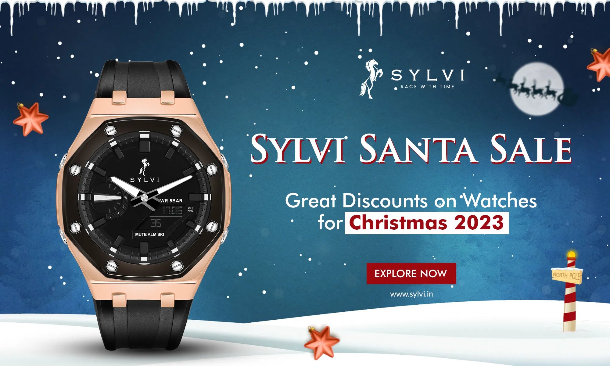 Sylvi Santa Sale 2023: Great Christmas Deals on Watches for Men
