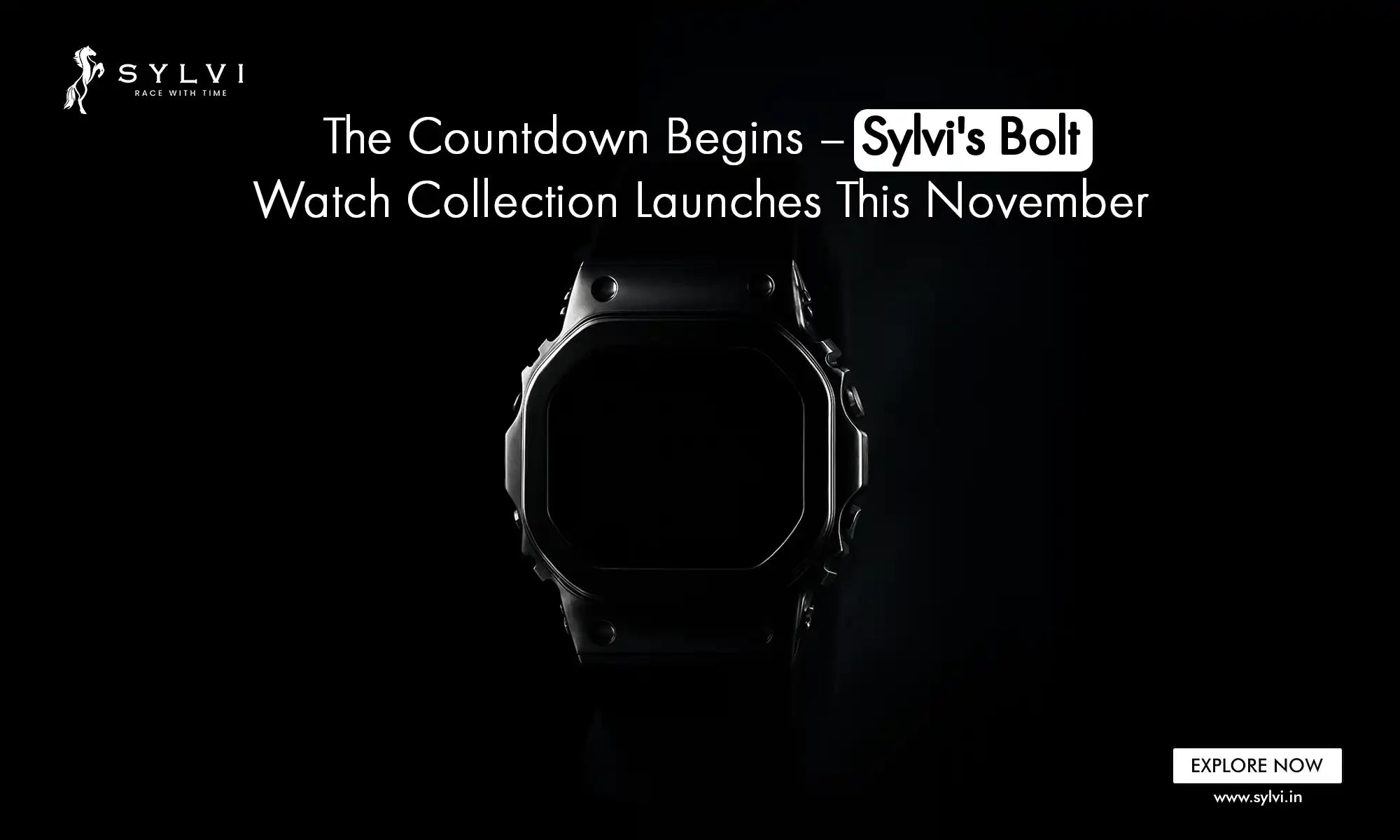 The Countdown Begins – Sylvi’s Bolt Digital Watch Launches This November