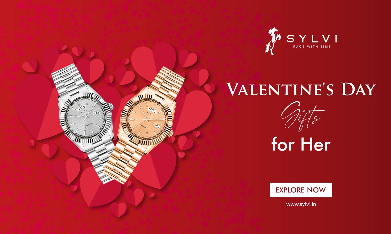Valentine watches for her hot sale
