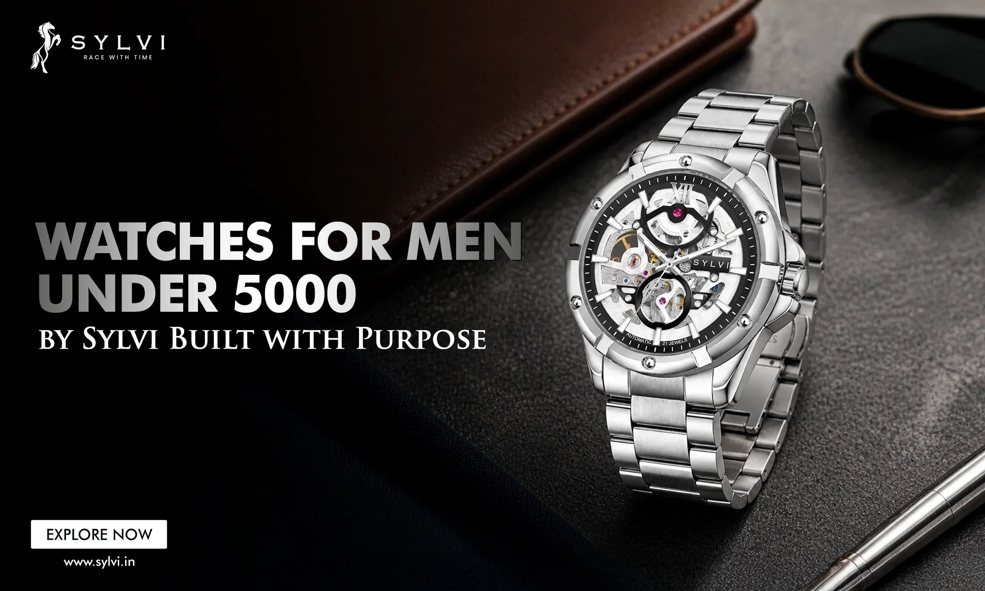 Watches for Men Under ₹5,000 by Sylvi — Built with Purpose