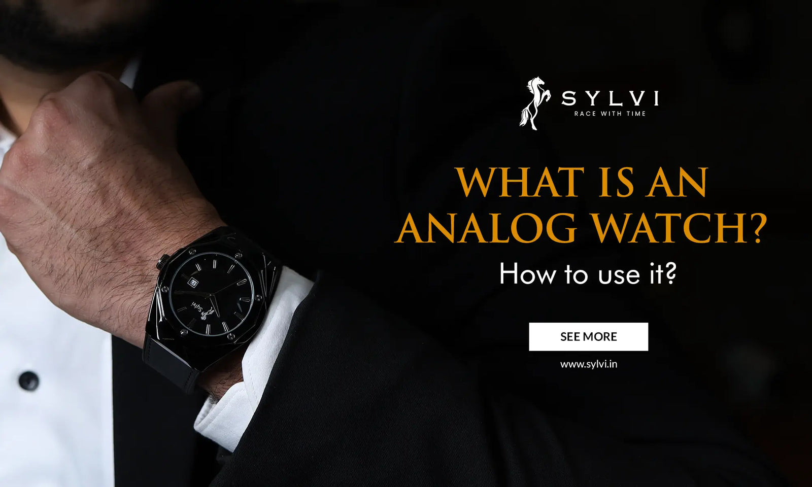 Analog watch with alarm mens shop