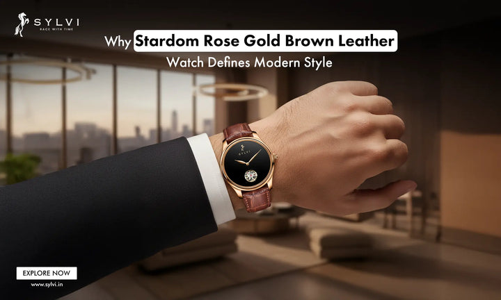 Why Stardom Rose Gold Brown Leather Watch Defines Modern Style