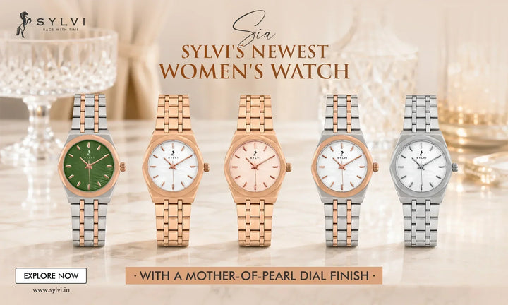Sia: Sylvi's Newest Women's Watch With a Mother-of-Pearl Dial Finish