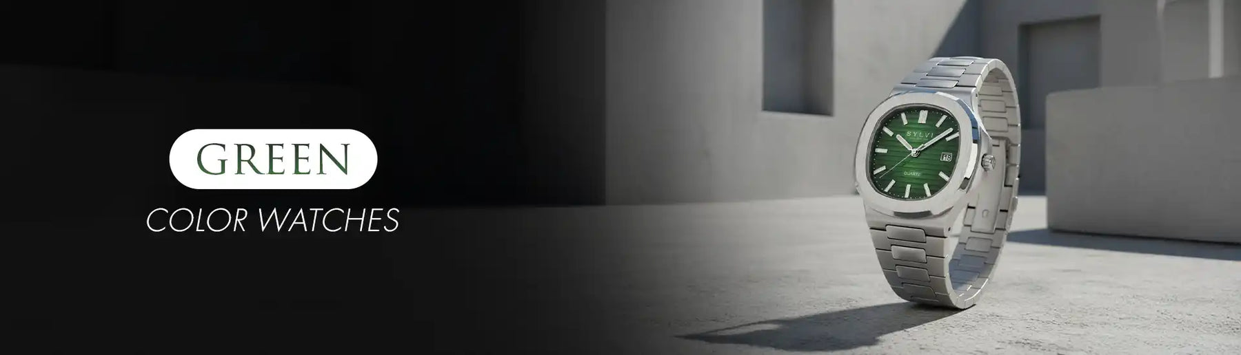 Sylvi Green Color Watch Collection Banner