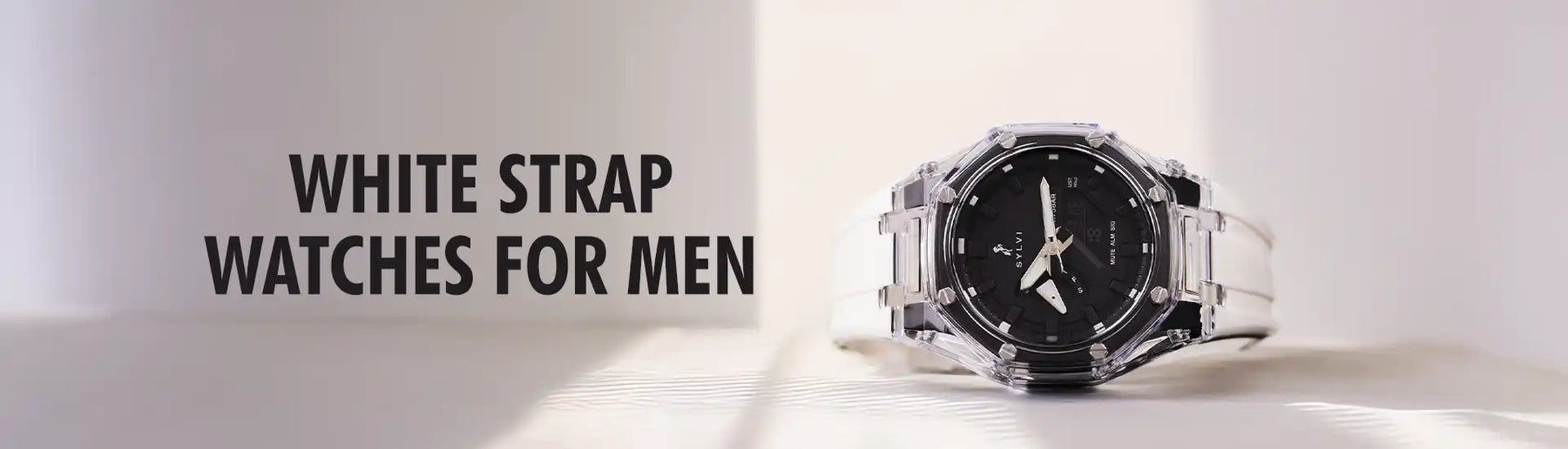 White Strap Watches for Men